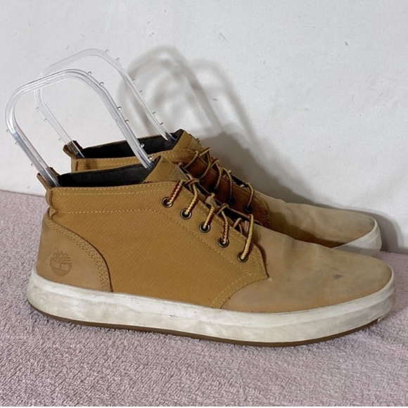 Timberland Tan Lace Up Davis Square Shoes 9.5 main image 13